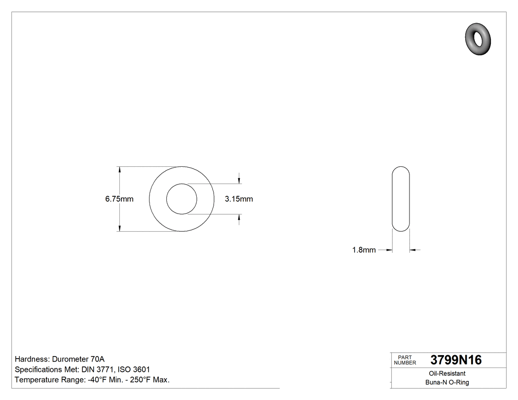 Technical drawing - 3799N16